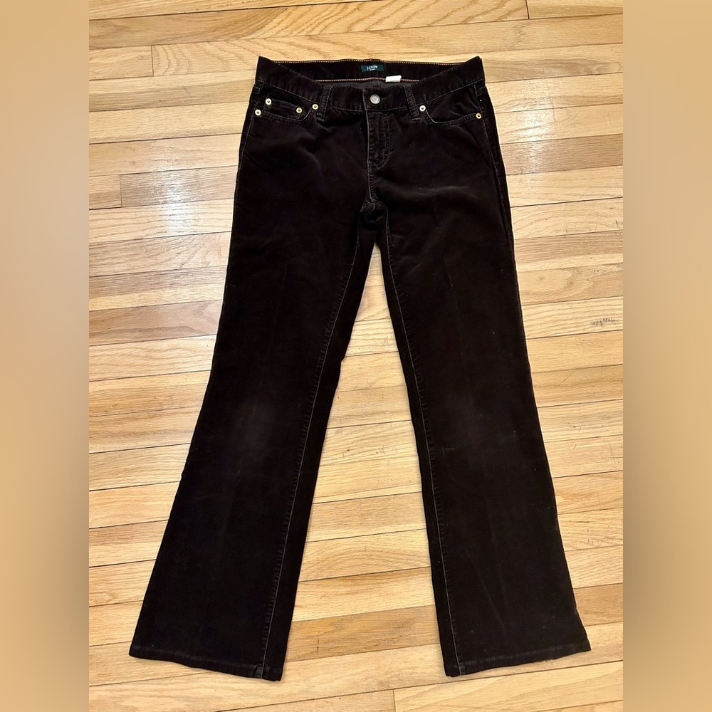 J.Crew Stretch Dark Brown Corduroy Pants Size 4
